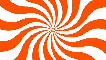Fototapete - Abstract Geometric Orange diagonal radial summer sunshine explosion energy with sunlight sunrise sunbeam and sunburst. Spiral radial striped backdrop design. Suitable for comic designs, invitations.