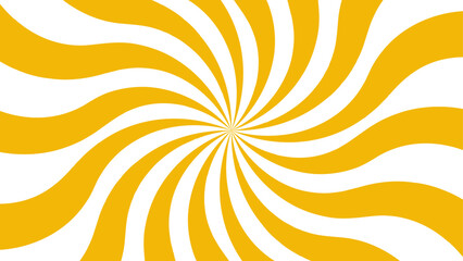 Aufkleber - Abstract Geometric Yellow diagonal radial summer sunshine explosion energy with sunlight sunrise sunbeam and sunburst. Spiral radial striped backdrop design. Suitable for comic designs, invitations.