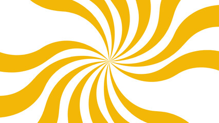 Poster - Abstract Geometric Yellow diagonal radial summer sunshine explosion energy with sunlight sunrise sunbeam and sunburst. Spiral radial striped backdrop design. Suitable for comic designs, invitations.