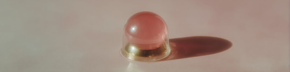 Poster - Classic Alert Siren Beacon on Transparent Base with Dome Casing for Emergency Preparedness and Crisis Management Promoting Safety and Vigilance