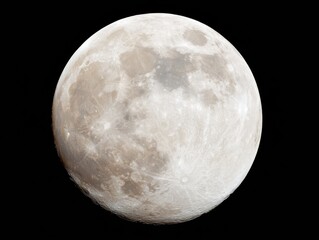 Poster - Detailed Full Moon Isolated on Transparent Background for Digital Design and Marketing with Universal Connection and Creative Freedom Themes