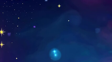 Wall Mural - endless cosmic view filled with numerous bright stars illuminating the night sky, space view with ma