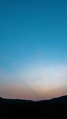 Wall Mural - Twilight and dawn sky with cumulus cloud time lapse in an evening 4k footage.