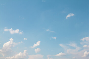Wall Mural - blue sky and clouds in the weather day outdoor nature environment abstract background