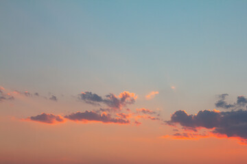 Wall Mural - twilight sky with cloud at sunset abstract background