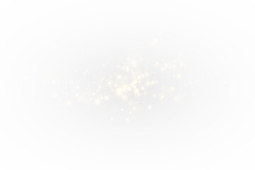 Wall Mural - golden dust light png with glowing bokeh, sparkle confetti overlay – christmas festive texture, shin