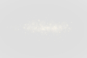 Wall Mural - golden dust light png with glowing bokeh, sparkle confetti overlay – christmas festive texture, shin