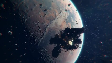 Wall Mural - Planet in space
