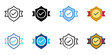 © anilofex - Strong reputation icon set multiple style collection