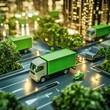 © Shahid - Green Logistics for Urban Deliveries - Utilizing green logistics technologies in urban deliveries to reduce carbon footprints and enhance delivery efficiency.