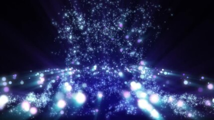 Wall Mural - abstract fantasy background shiny particles dust rays and energy flow loop