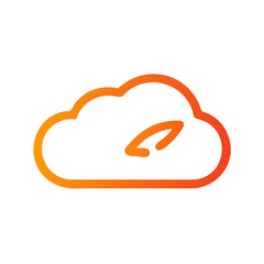 Minimal Cloudflare  Vector Icon - Clean & Modern Design