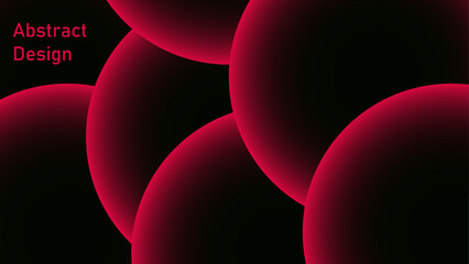 Leinwandbilder - Abstract Red background with Dynamic circle shapes composition with gradients. Geometric red geometric shapes for poster, certificate, presentation, landing page. Red circle lines glowing light 