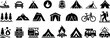 © hasan - Camping and outdoor adventure icon set