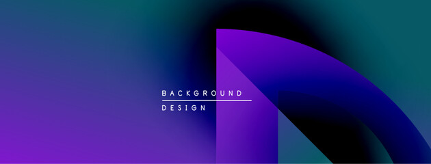 Aufkleber - Abstract gradient background. Purple, blue hues blend smoothly. Text reads background design. Minimalist, modern aesthetic.