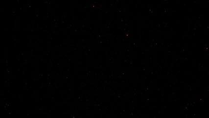 Wall Mural - loop glow gold stars particles animation space travel abstract on black background. space travel thr