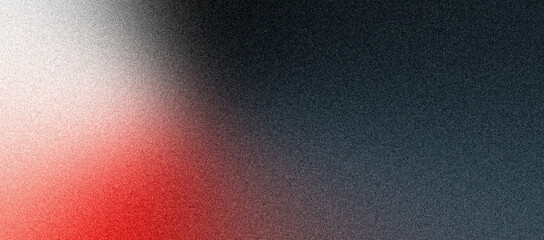 Wall Mural - dark vibrant black red white blurred grainy background, abstract noise texture effect banner backdro