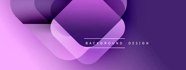 Aufkleber - Abstract purple gradients form flowing shapes. Modern design features text reading background design centered within composition. Minimalist aesthetic.