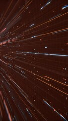 Wall Mural - Holographic dynamic data flow