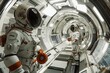 © Сергей Косилко - A space station with AI. There are labs with no gravity. There are panels for studying stars. There are robots that are astronauts.