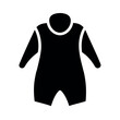 © saju1993 - Onesie Bodysuit Black Silhouette Vector