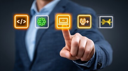 interactive technology interface selection