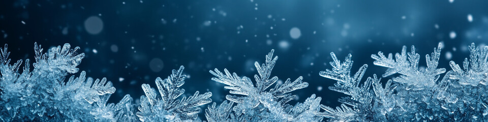 Wall Mural - Frost background with Copy Space