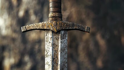 Wall Mural - Sword On Pole Close-Up