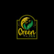 © vitto juice - green tea logo best vector design