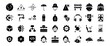 © pixelVista - Black Glyph Icons Set Technology Safety Skin Care Construction