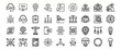 © pixelVista - Black Line Icons Set Business Technology Finance Startup