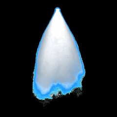 Wall Mural - mysterious spotlight illuminates darkness animation isolated asset, transparent 4k video, alpha chan
