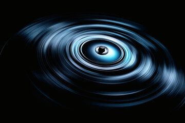 Wall Mural - Abstract swirling blue vortex design background ideal for modern technology or space themes
