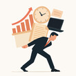 © My_Vector - vector analogy of employee workload
