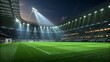 © Nayan - Night Football Stadium Dramatic Lighting and Lush Green Field