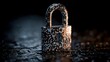 © Nardo leo - Digital Lock Surrounded by Binary Code Representing Cybersecurity Vulnerabilities and Data Protection in a Virtual Network