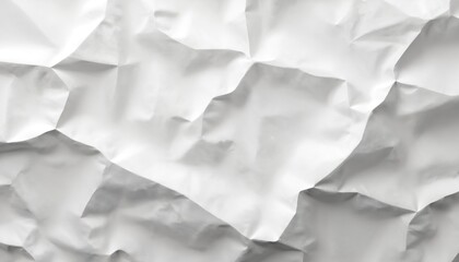 Aufkleber - Illustration wrinkled white paper background, with many shadows. Minimalist design, artistic, creative template for various projects. Texture surface. Light, shadow play. Abstract, simple, clean.