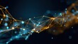 © CLOVER BACKGROUND - Abstract Technology Network with Colorful Plexus Background Design