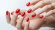 © YUSUF - Stunning Red Manicure Elegant Nail Art Design Ideas & Inspiration for Perfect Polished Nails