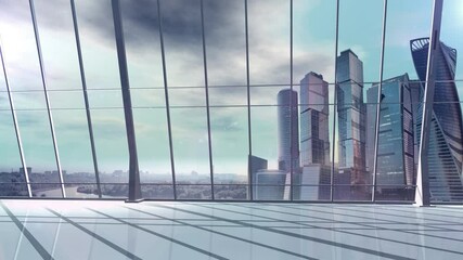 Wall Mural - pattern of ai systems in graphic form in an office environment