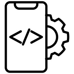 app developer line icon