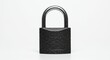 © SRI - Black metal padlock isolated on white background