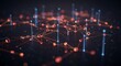 © Rama - Abstract Network Connections  Digital Nodes and Lines Forming a Complex System