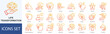 © AGE - Life Transformation icon set vector Outline Gradient Style challenge, exploration, innovation, discovery, self growth, realization, liberation, resilience, awakening, shift, empower, meditation