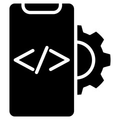app developer glyph icon