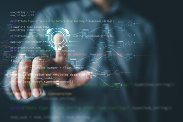 software development. programming engineer. coding application.