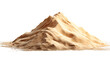 © Seek - A realistic pile of sand arranged to look like a small mountain formation on a with a soft ambient light isolated on white transparent background PNG cutout