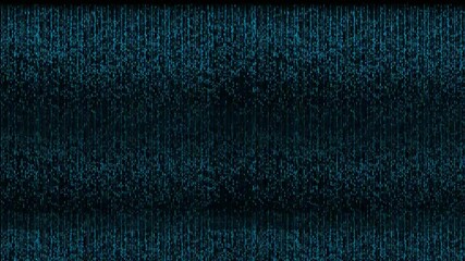 matrix style particles falling animation moving on a black background, fit for artificial intelligence and computer programming concept