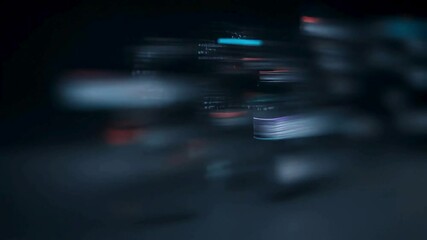 Abstract Blurred Data Stream Digital Technology Background