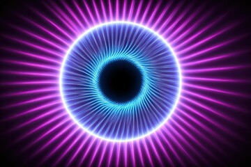 Wall Mural - abstract neon eye graphic